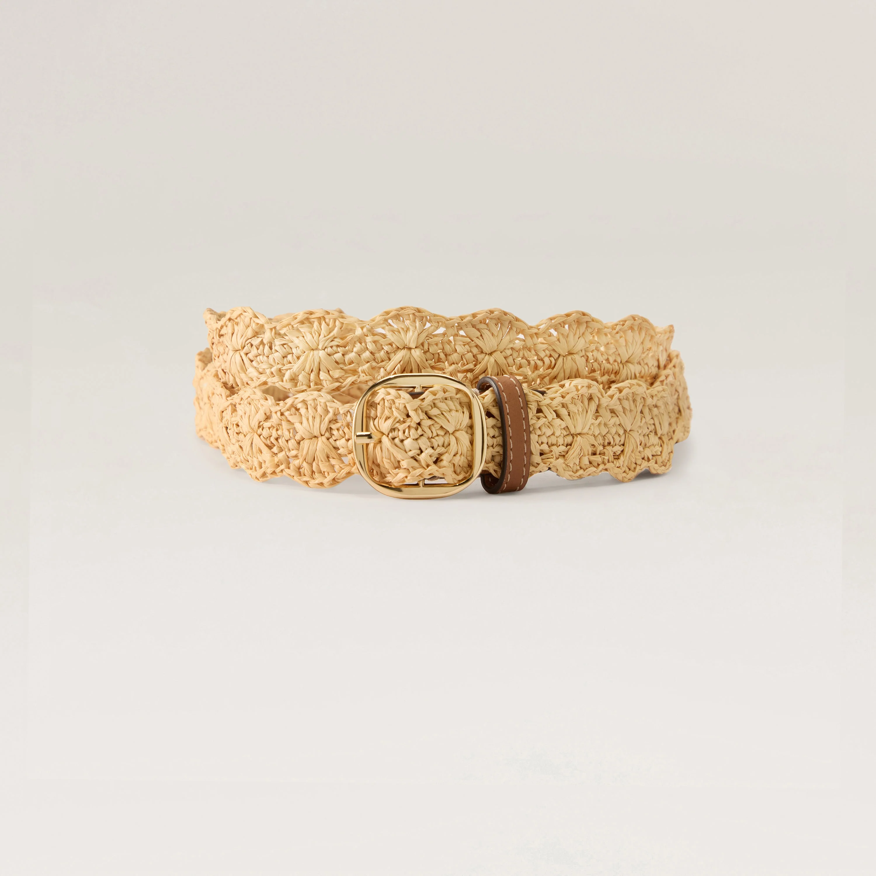 Sara Raffia Crochet Belt