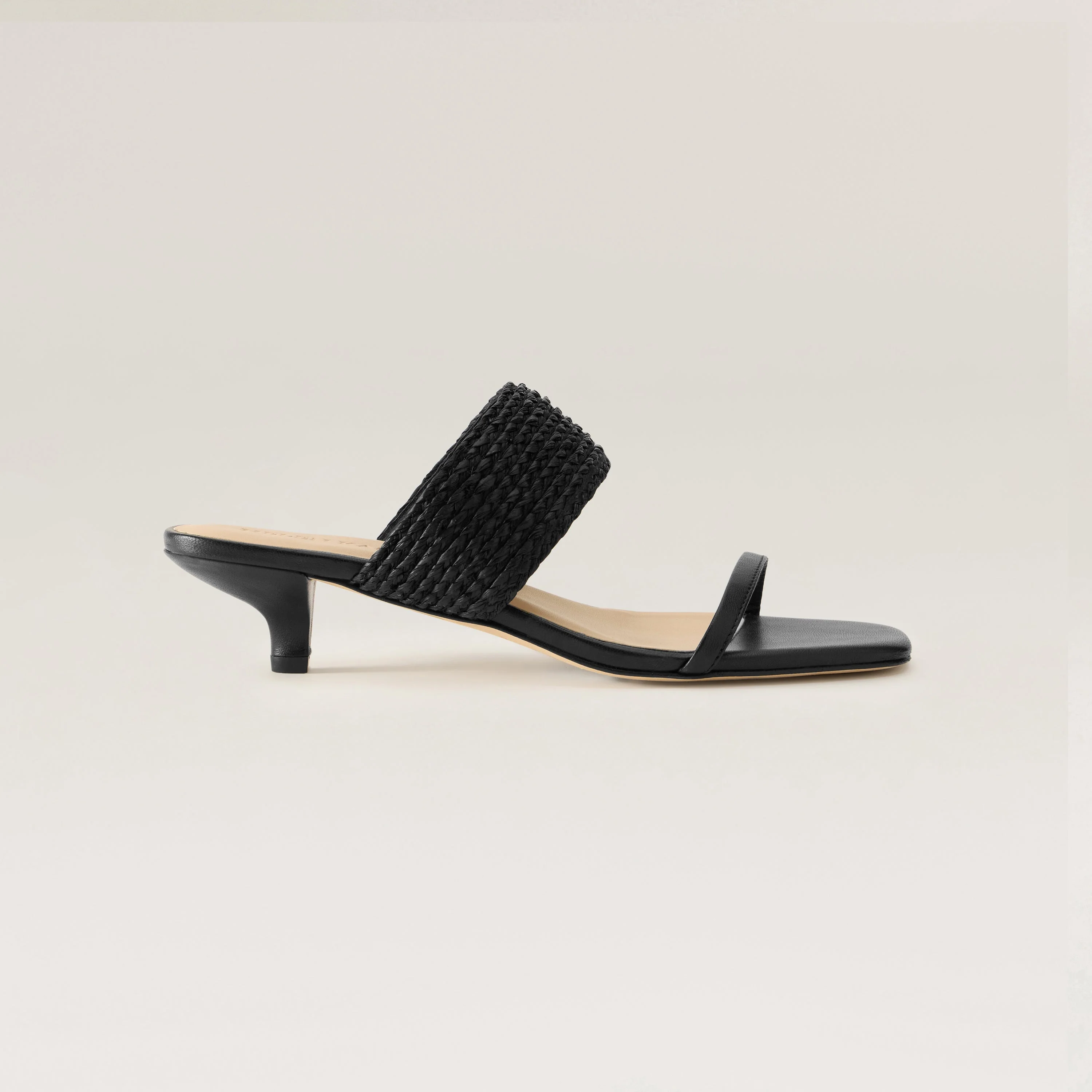 Selene Raffia Braid Heel