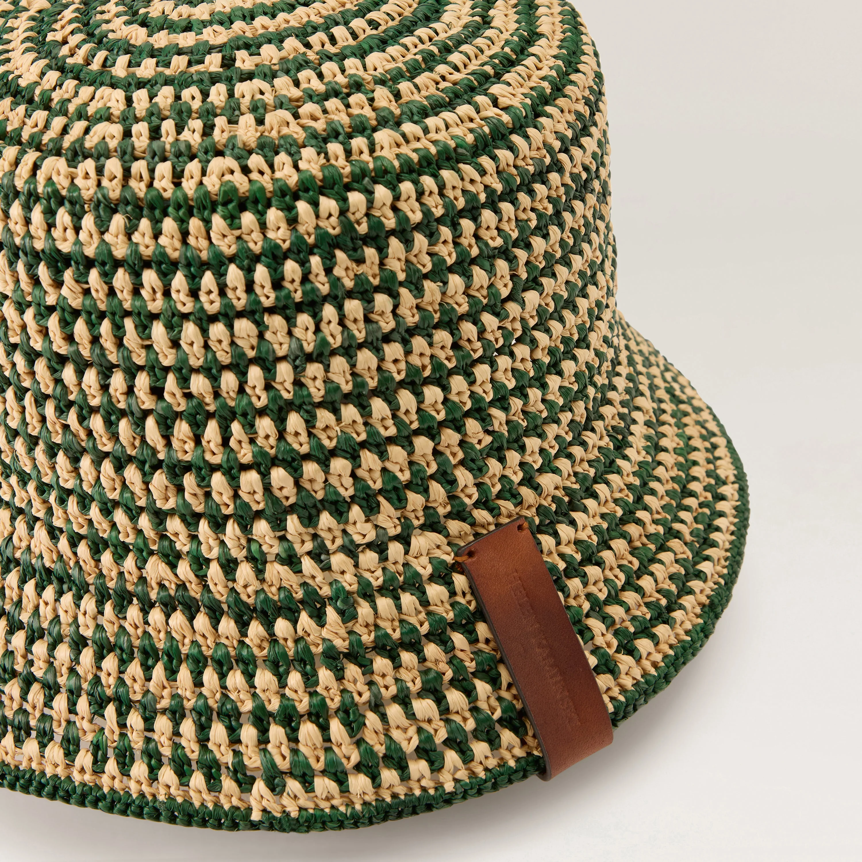 Shashika Raffia Crochet Bucket - Image 4