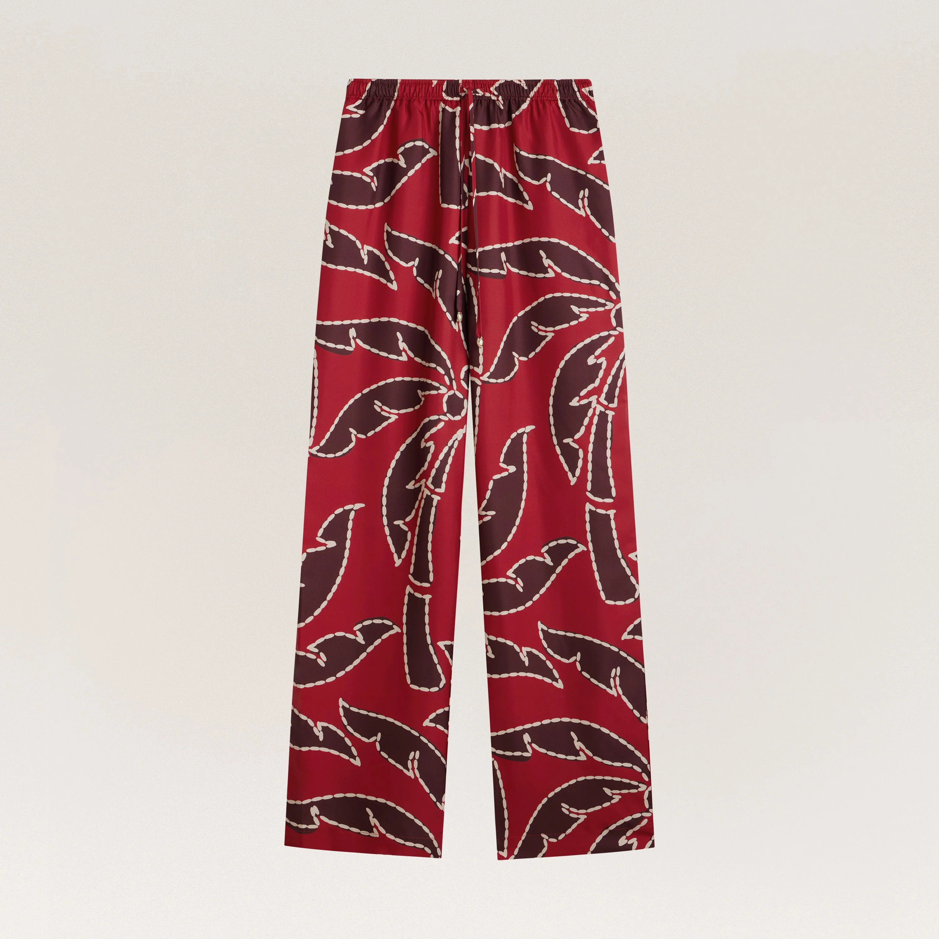 Silk Print Drawstring Pant - Image 6