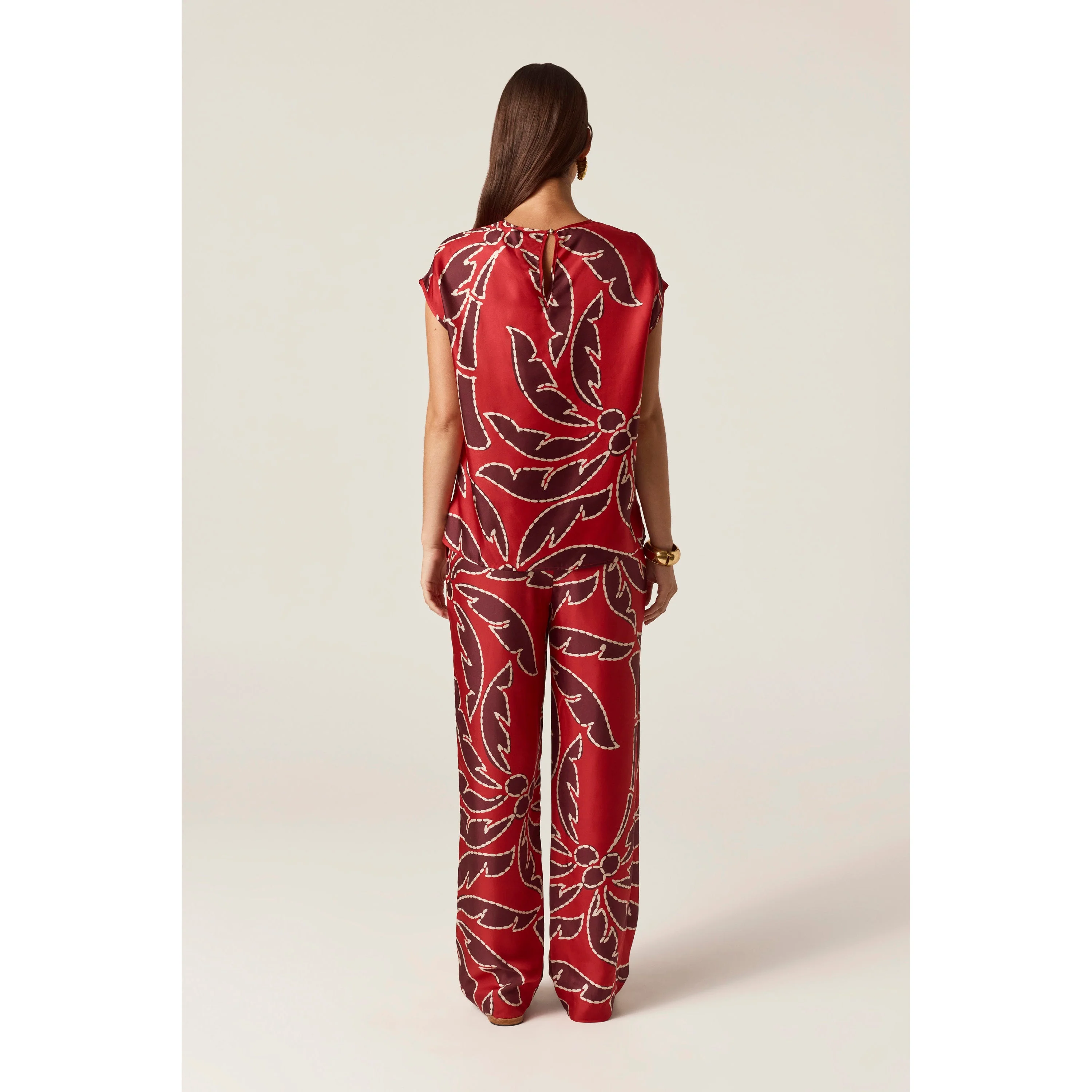 Silk Print Top - Image 3
