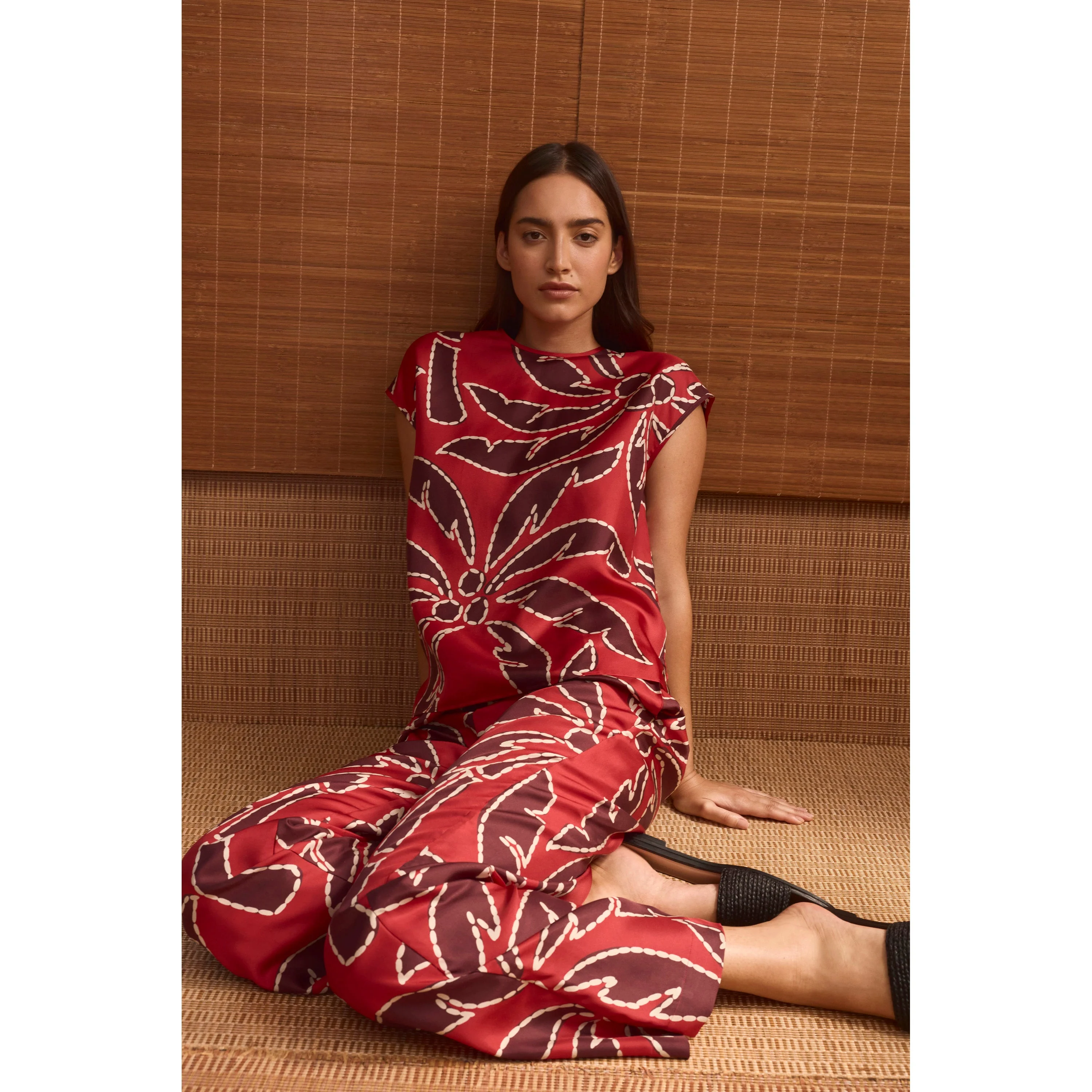 Silk Print Top - Image 5