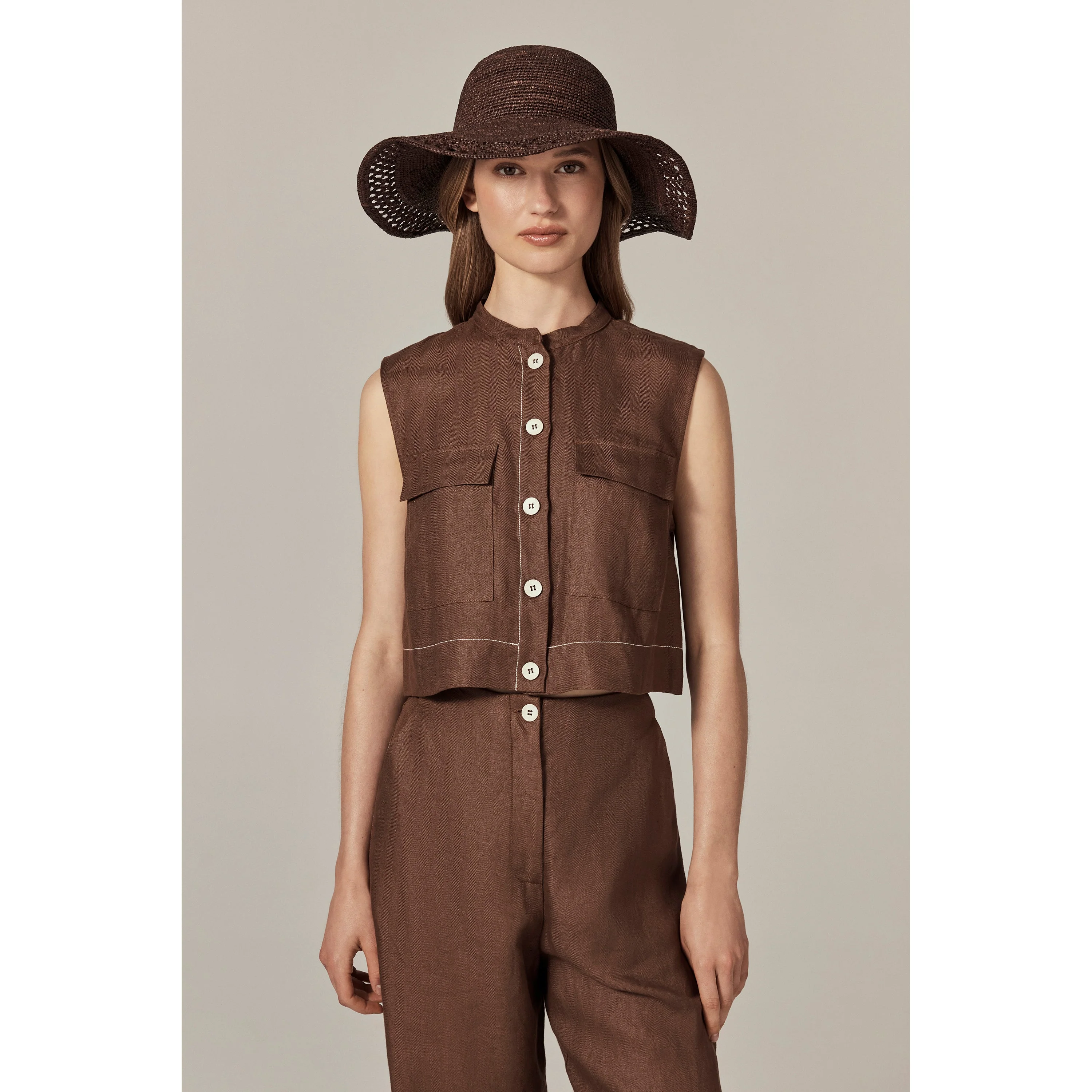 Zuri Raffia Sun Hat - Image 2